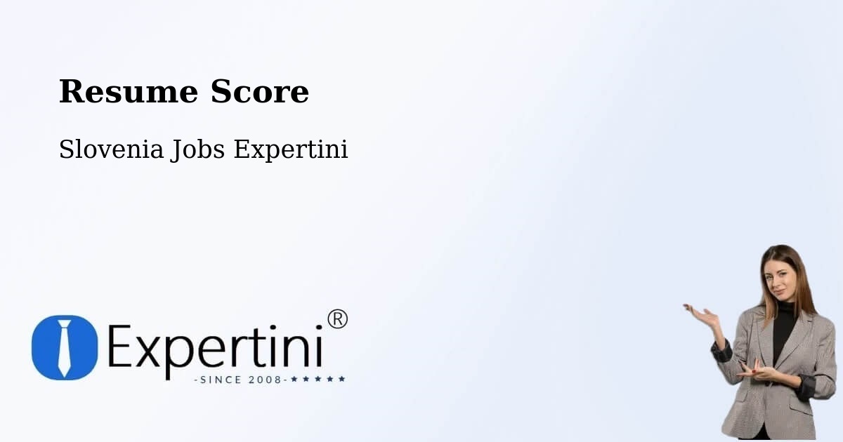 Resume Score & Job Description Match Tool – Preddvor - Slovenia Jobs Expertini
